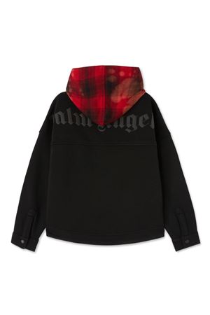 black cotton jacket PALM ANGELS KIDS | PBES002F24FLE0011010